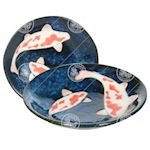 JP, Sauce Dish Round 9cm x 1.5cm KOI, 1x6pc