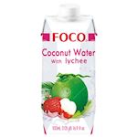 FOCO, Coconut Water with Lychee, 12x500ml