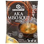 KIKKOMAN, Instant AKA Miso Soup 3 Portions, 12x30g